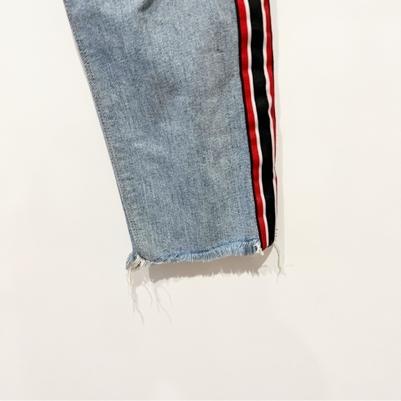 Joe's Jeans Smith High Rise Straight Leg Ankle Jean Side Stripe Raw Hem - Picture 6 of 15